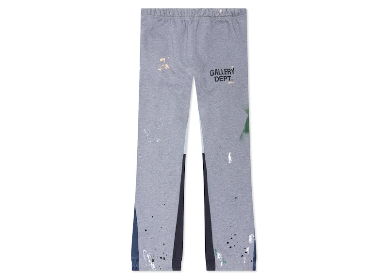 Gallery Dept. Painted Flare Sweat Pants Heather Grey Men's - GB