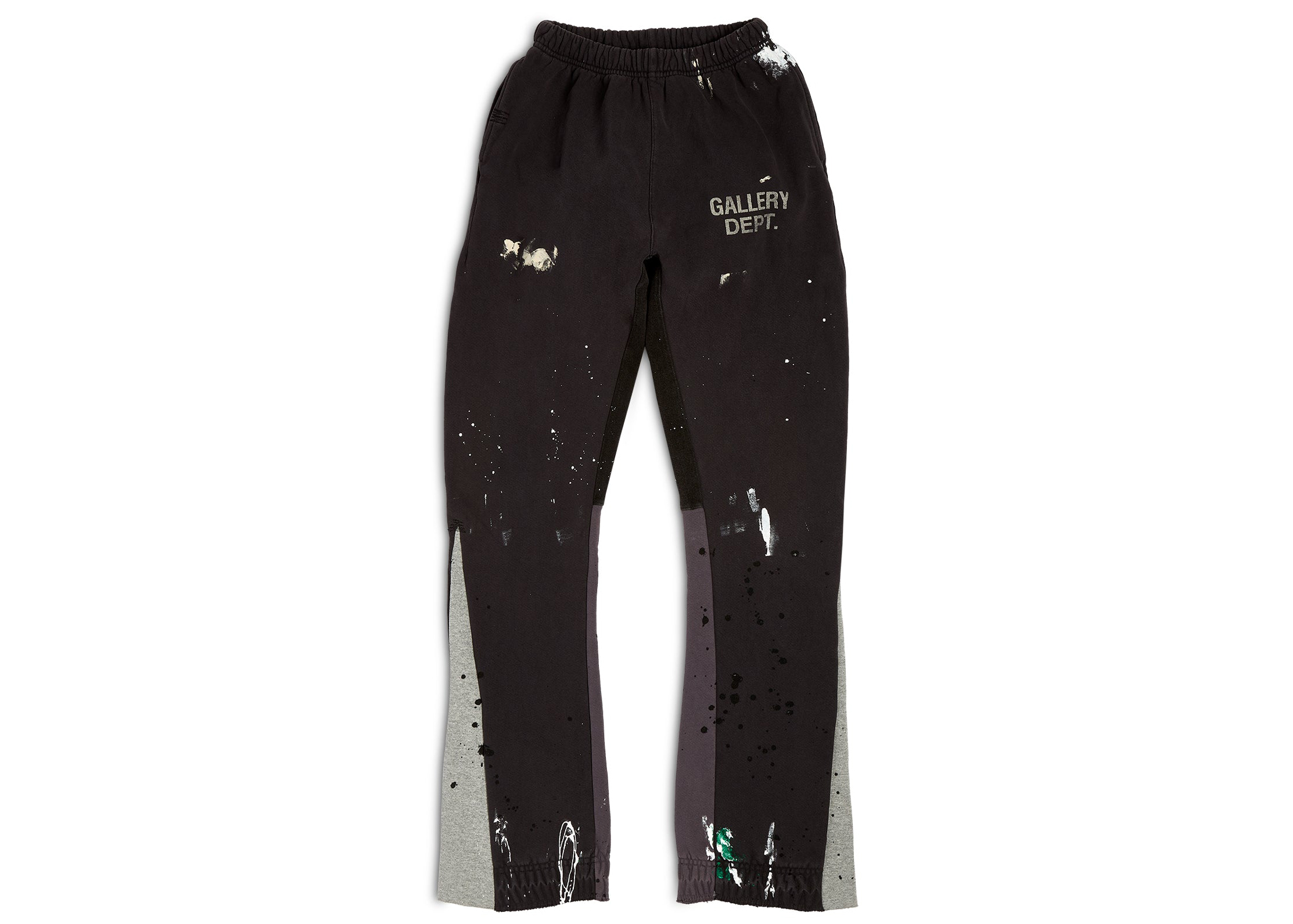 Gallery Dept. Painted Flare Sweat Pants Washed Black