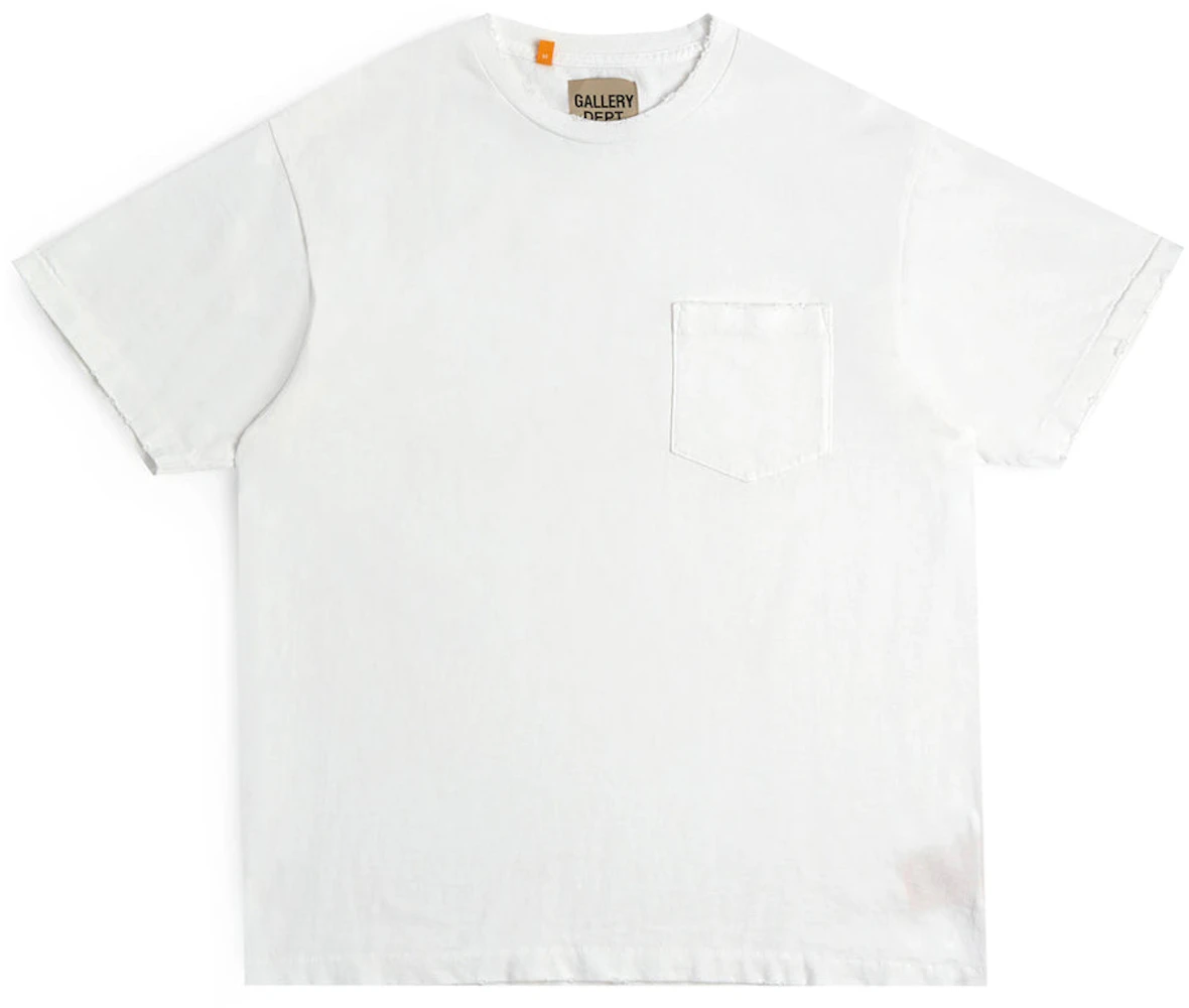 Gallery Dept. Plain Vintage Pocket T-Shirt White Men's - SS22 - US