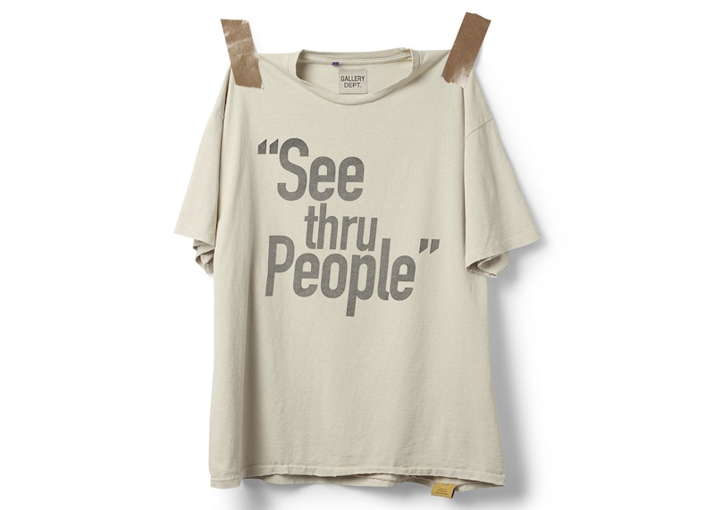 Gallery Dept. See Thru People Tee Archival White メンズ - SS23 - JP