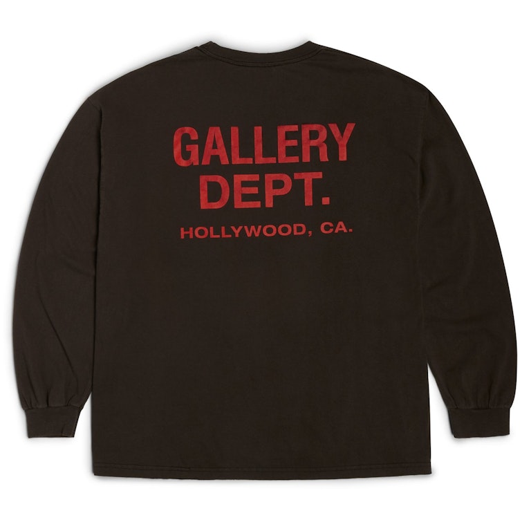 Pre-owned Gallery Dept. Souvenir L/s T-shirt Washed Black/red