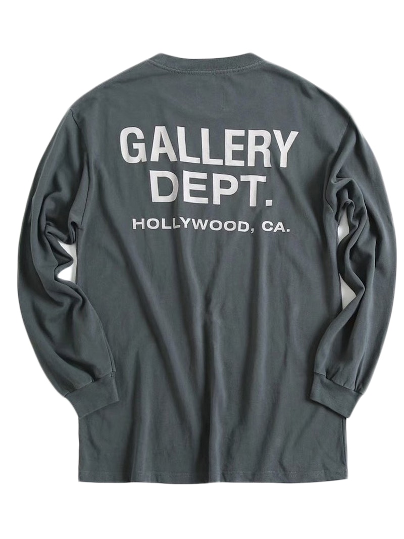 Gallery Dept. Souvenir L/S T-shirt Washed Black/White Men's - GB