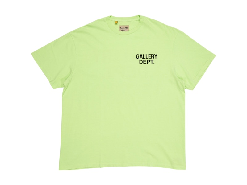 Pre-owned Gallery Dept. Men's Souvenir T-shirt In Lime Green