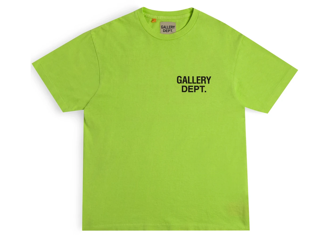 begaan Omzet Boekhouder Gallery Dept. Souvenir T-shirt Lime Green - US