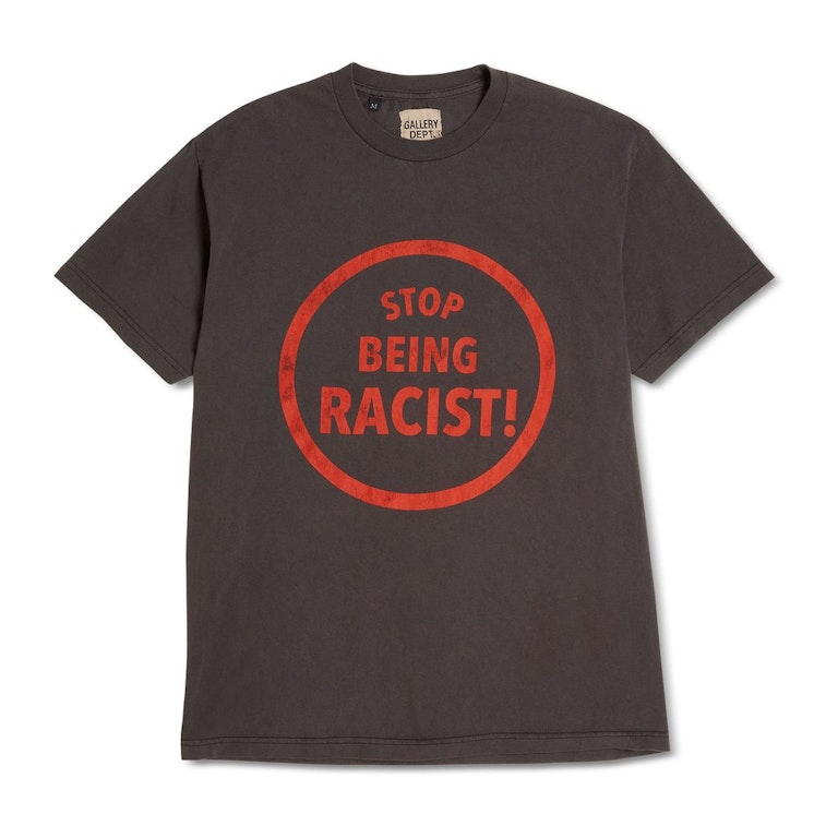 Pre-owned Gallery Dept. Stop Being Racist T-shirt Black
