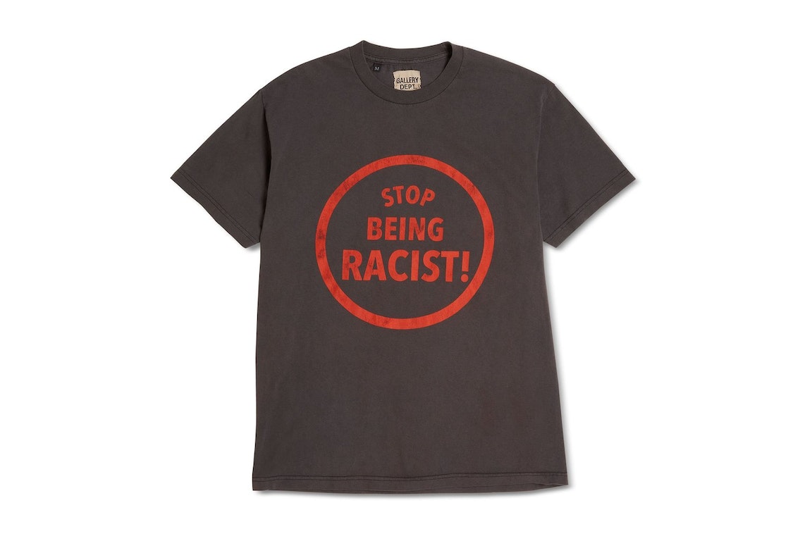 Pre-owned Gallery Dept. Stop Being Racist T-shirt Black