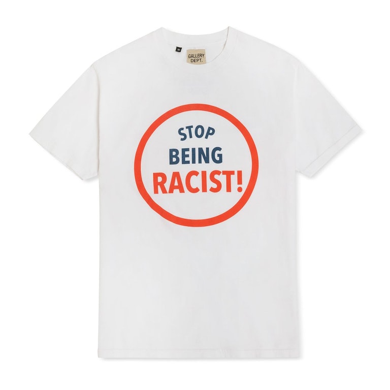Pre-owned Gallery Dept. Stop Being Racist T-shirt White