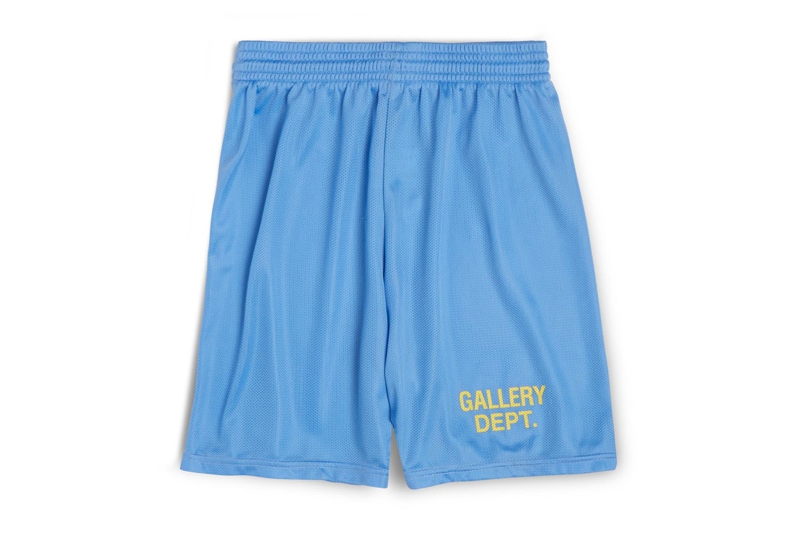Pre-owned Gallery Dept. Studio English Logo Gym Shorts Blue