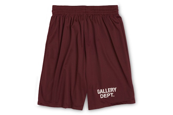 Gallery Dept. Studio English Logo Gym Shorts Maroon