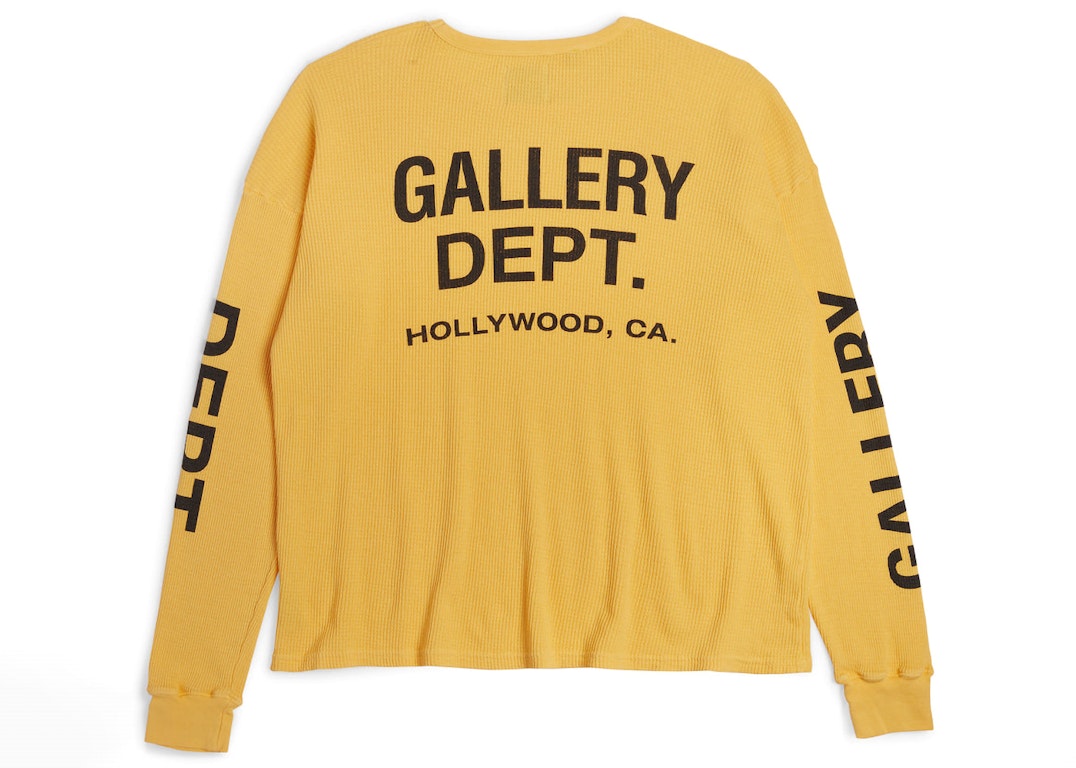 Pre-owned Gallery Dept. Thermal L/s T-shirt Yellow