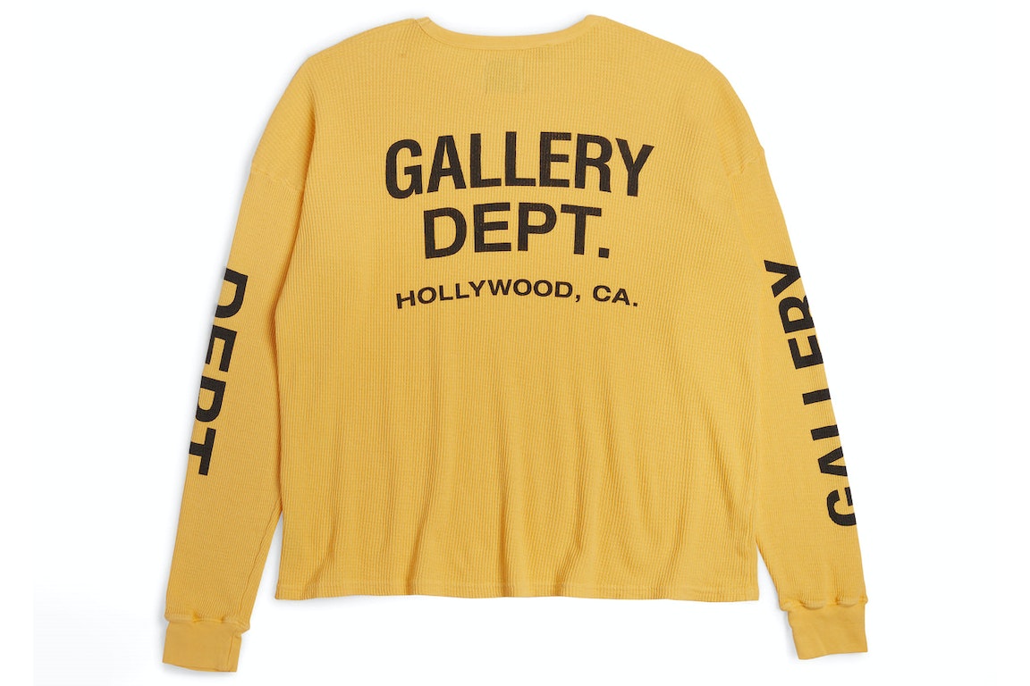 Pre-owned Gallery Dept. Thermal L/s T-shirt Yellow