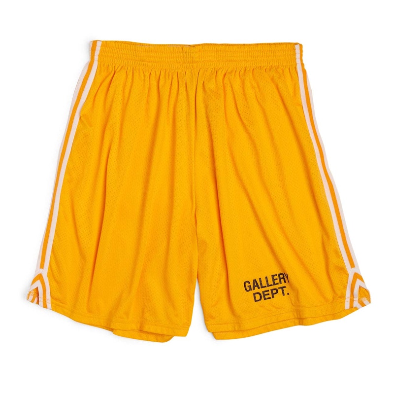 Pre-owned Gallery Dept. Men's Venice Court Shorts In Yelloq In Yellow