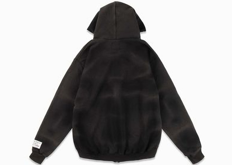 Gallery Dept. Vintage English Zip Up Hoodie Black Men's - US