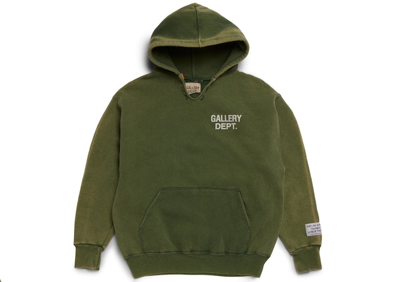 Green vintage store hoodie