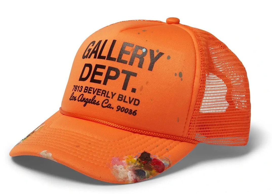 Pre-owned Gallery Dept. Workshop Trucker Hat Orange