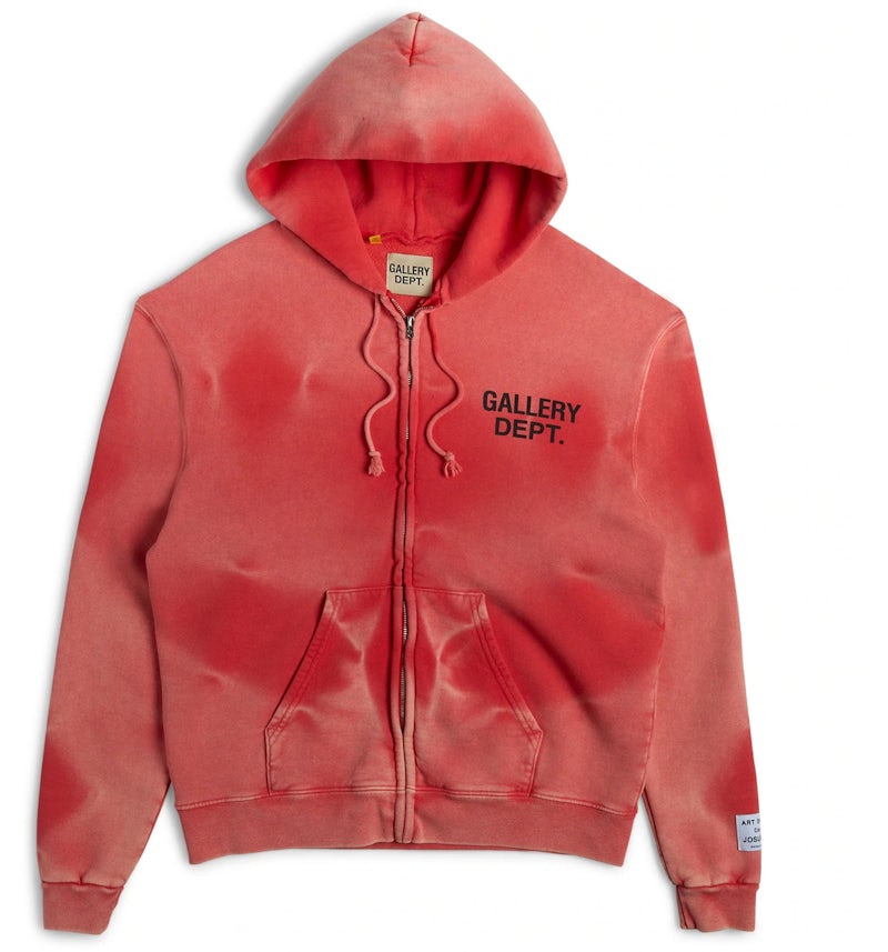 Gallery Zip Up Hoodie Sun Faded Red Men's FW22 US
