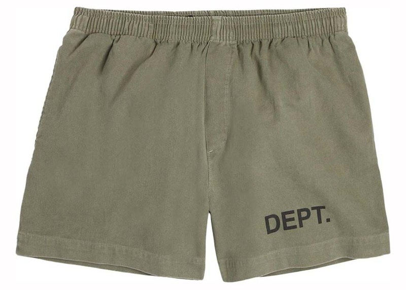 Pre-owned Gallery Dept. Men's Zuma Logo Shorts In Green