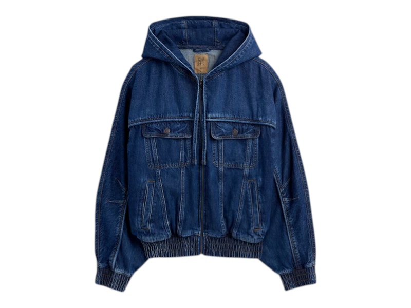 Gap × HFR デニムジャケット　フーディ Gap x HFR Daveed Baptiste Denim Zip Hoodie Medium Wash Men's