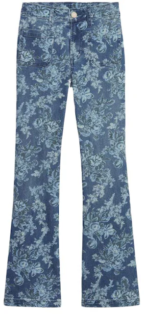 Gap x LoveShackFancy High Rise Floral '70s Flare Jeans with