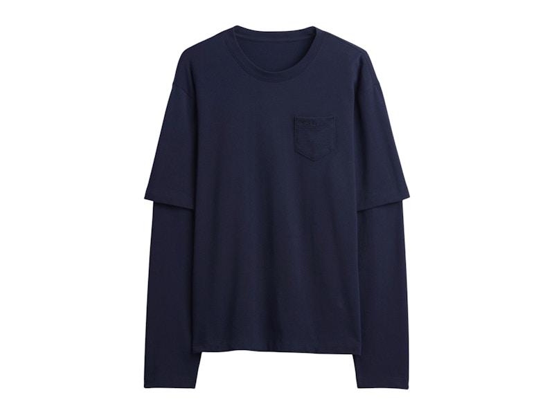 Gap × Sandy Liang ヘビーウェイトオーガニックコットンTシャツ Gap x Sandy Liang Heavyweight Organic Cotton Layered T-Shirt Navy