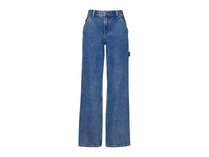 Pre-owned Gap X Sandy Liang Women's Low Rise ‘90s Loose Carpenter Jeans In Serena Blue