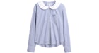 Gap x Sandy Liang Women's Poplin Oversized Shirt Matisse Blue