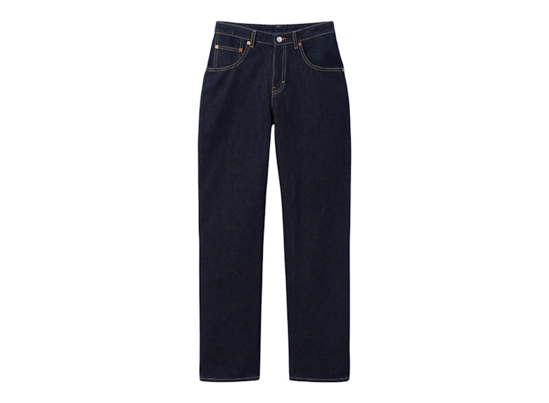 Gap x Victoria Beckham Women's High Rise Straight Jeans Dark Rinse Wash