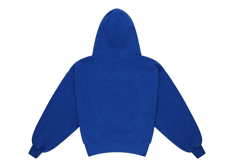 Garment Workshop Bandana Stonewashed Double Layer Hoodie Royal