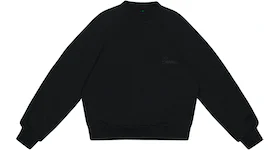 Garment Workshop Double Layer Embroidered Crewneck Chaos Black