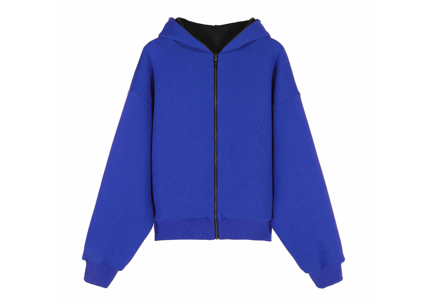 Garment Workshop Double Layered Bicolor Zip Hoodie Blue/Black