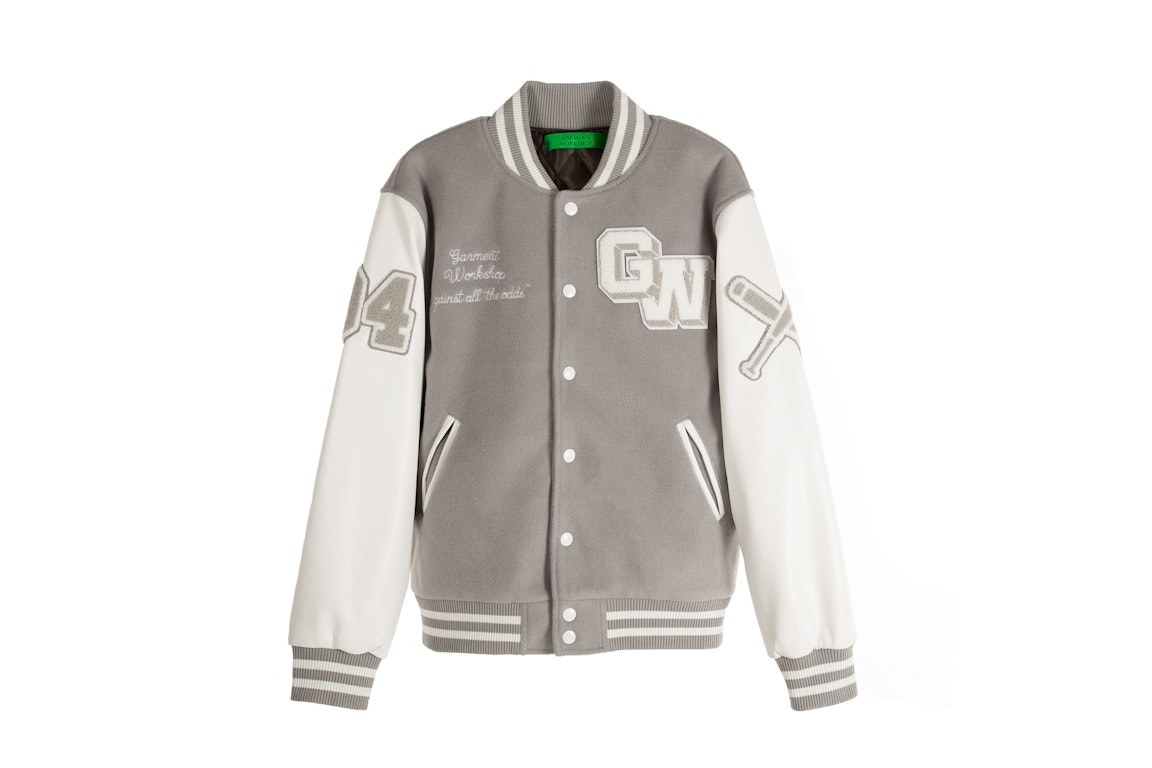 Pre-owned Garment Workshop Major League College Jacket Sports Grey