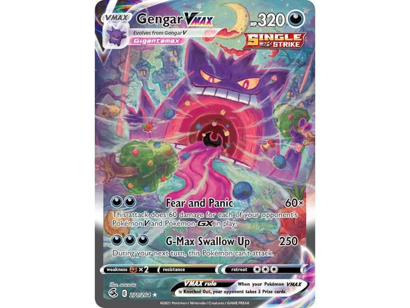 ultra rare pokemon cards vmax Eternatus Vmax - 117/189 Full Art Ultra Rare main image 1