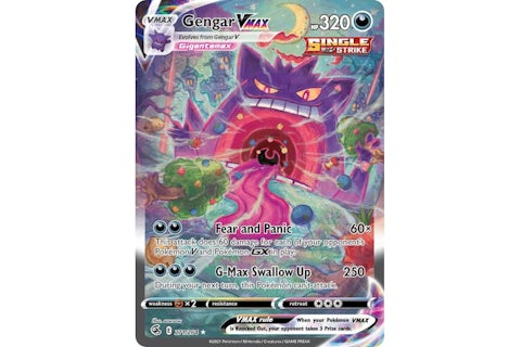 Gengar Vmax 2021 Pokmon Scarlet & Violet Fusion Strike Ultra Rare Vmax 271/264 Ungraded - 2021 - US Gengar Vmax 2021 Pokmon Scarlet & Violet Fusion Strike Ultra Rare Vmax 271/264 Ungraded - 2021 - US