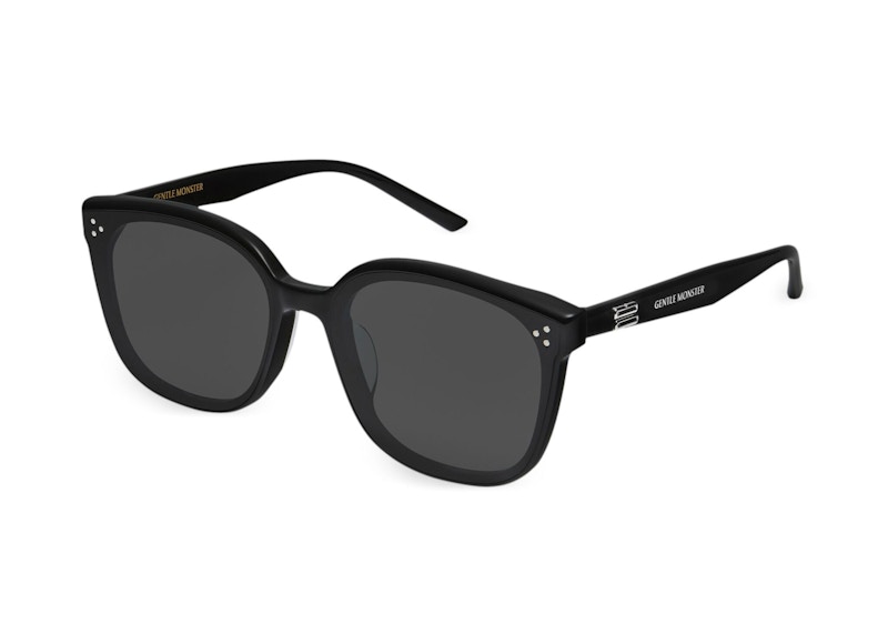 Gentle Monster By 01 Square Sunglasses Black/Black (BY01) in