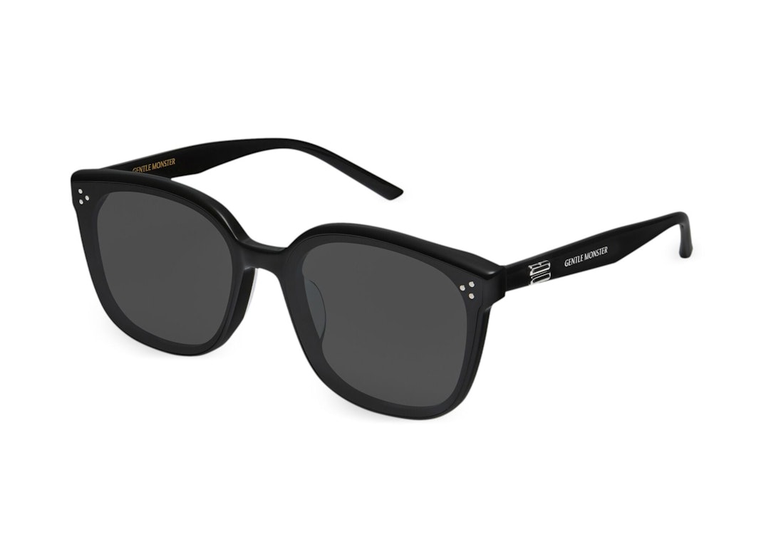 Pre-owned Gentle Monster By 01 Square Sunglasses Black/black (by01)