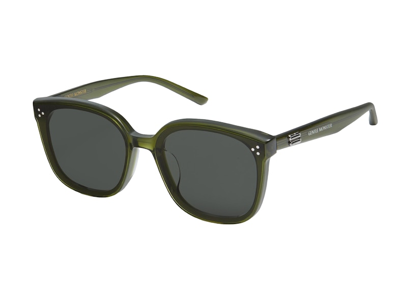 Pre-owned Gentle Monster Women's By Kc2 Sunglasses In Khaki/grey In Multi