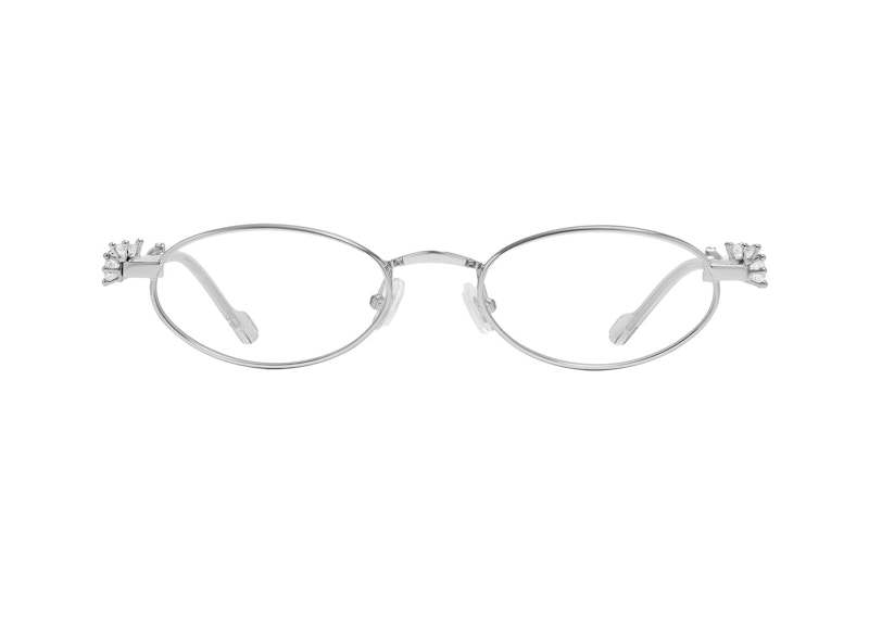 gentle monster ディヘラ Gentle Monster DÕheygere Oval Eyeglasses Silver 02 in Metal - US