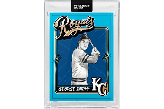 George Brett 1975 Topps Project 2020 Mister Cartoon /2360 #43