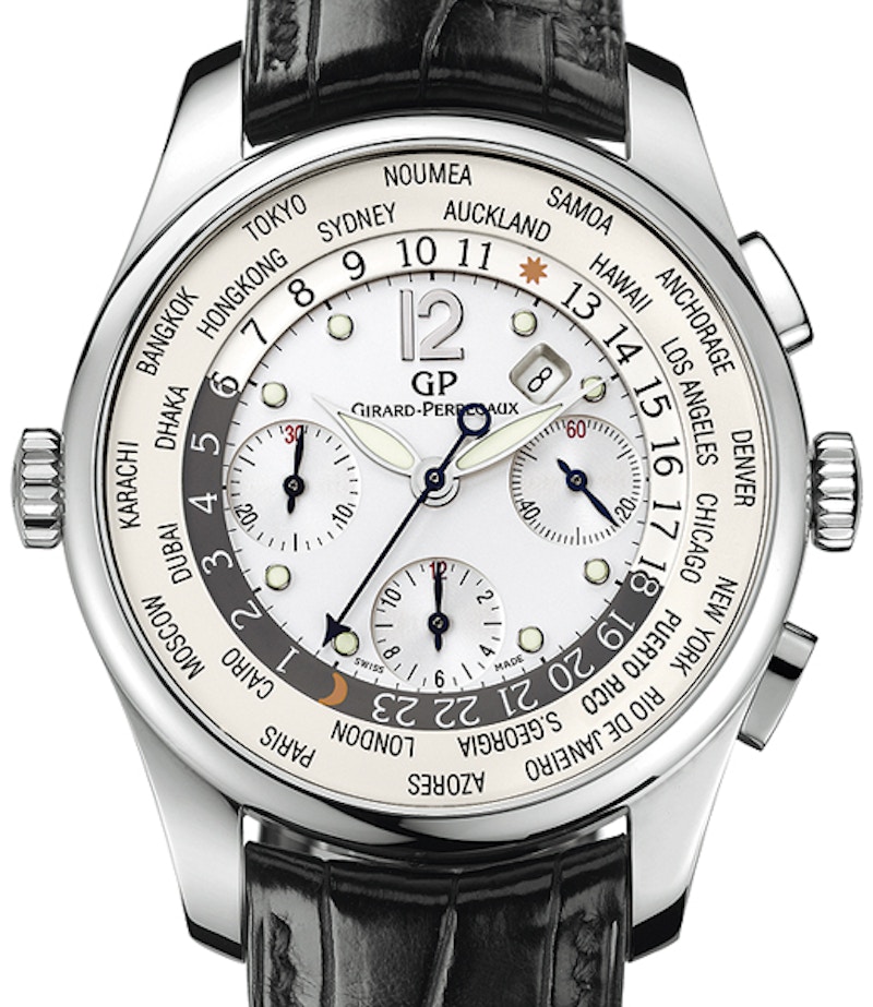 Girard Perregaux Worldwide 49805 43mm in Stainless Steel US