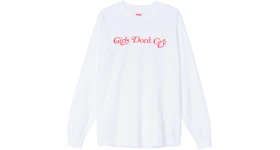 Girls Don't Cry Butterfly L/S T-Shirt White