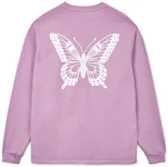 Girls Don't Cry Butterfly L/S Tee Lavender