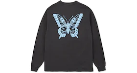 Girls Don't Cry Butterfly L/S Tee Washed Black/Blue