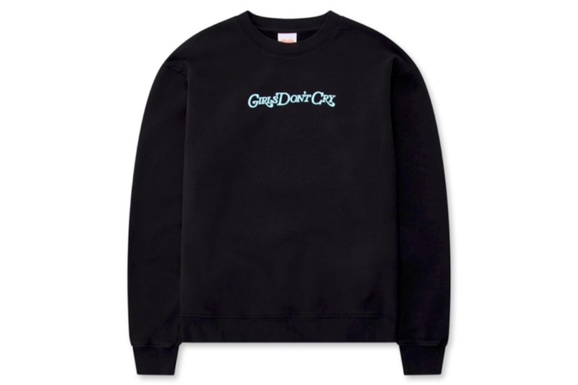 Pre-owned Girls Don't Cry Girls Dont Cry Gdc Angel Logo Crewneck Sweatshirt Black Blue