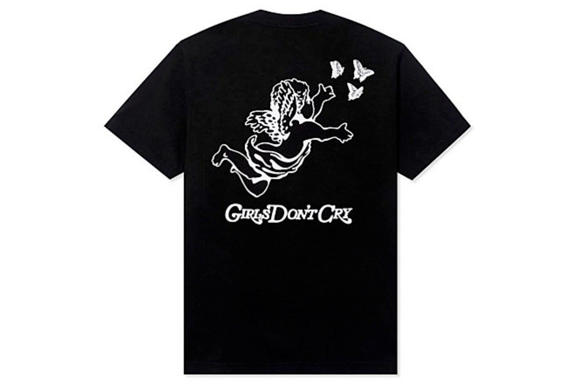 Pre-owned Girls Don't Cry Gdc Angel Logo S/s T-shirt Black