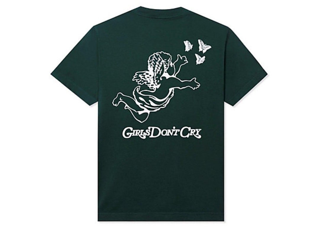 Pre-owned Girls Don't Cry Gdc Angel Logo S/s T-shirt Green