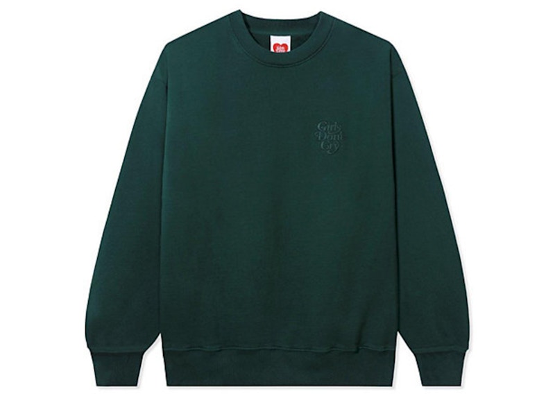 Girls Don't Cry GDC Logo Crewneck Sweatshirt Green - FW22 - JP