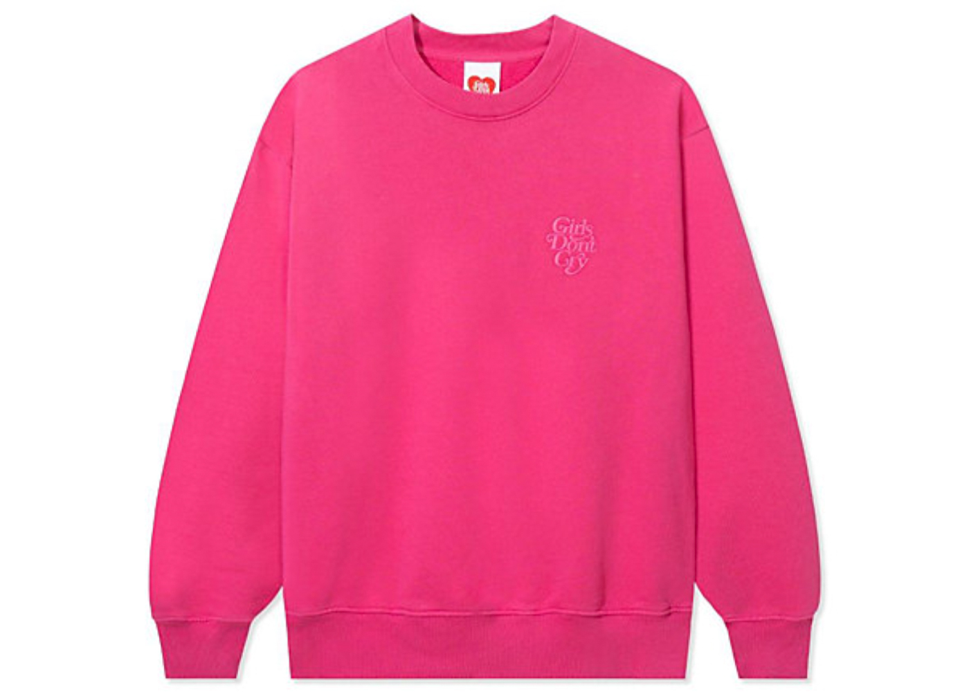 Girls Dont Cry GDC Logo Crewneck Sweatshirt Pink