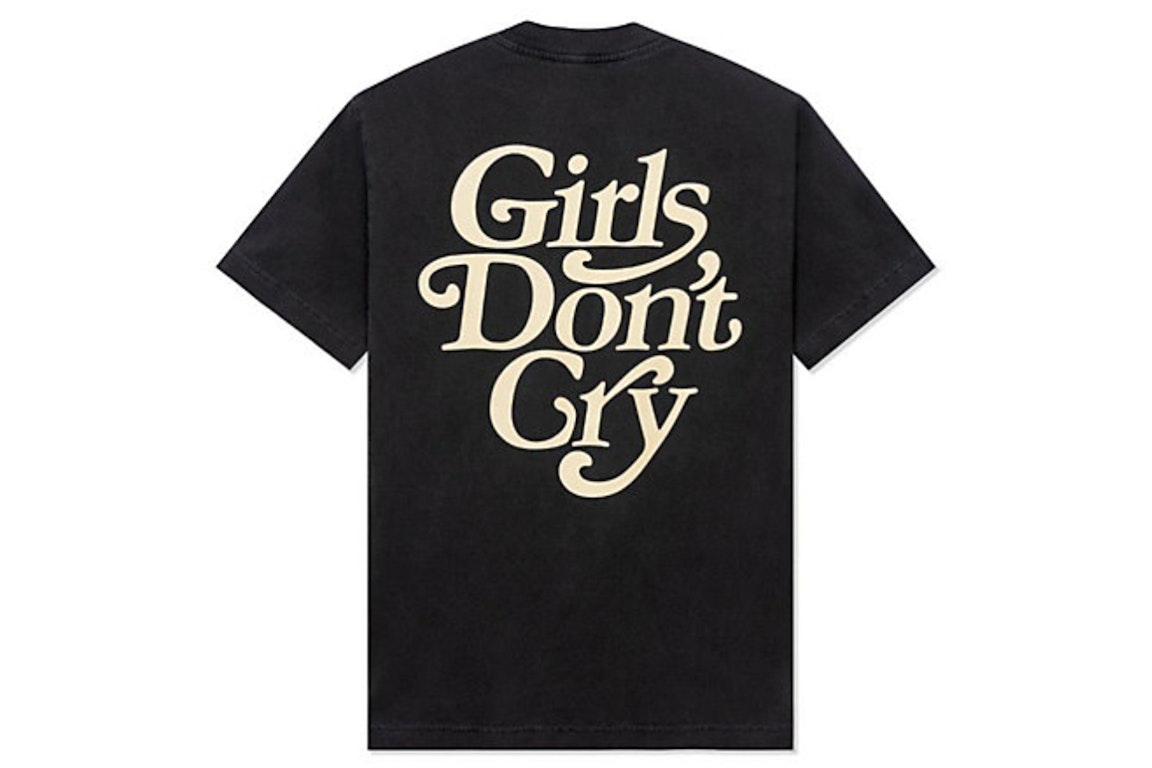 Pre-owned Girls Don't Cry Gdc Logo S/s T-shirt Vintage Black / Cream In Vintage Black/cream