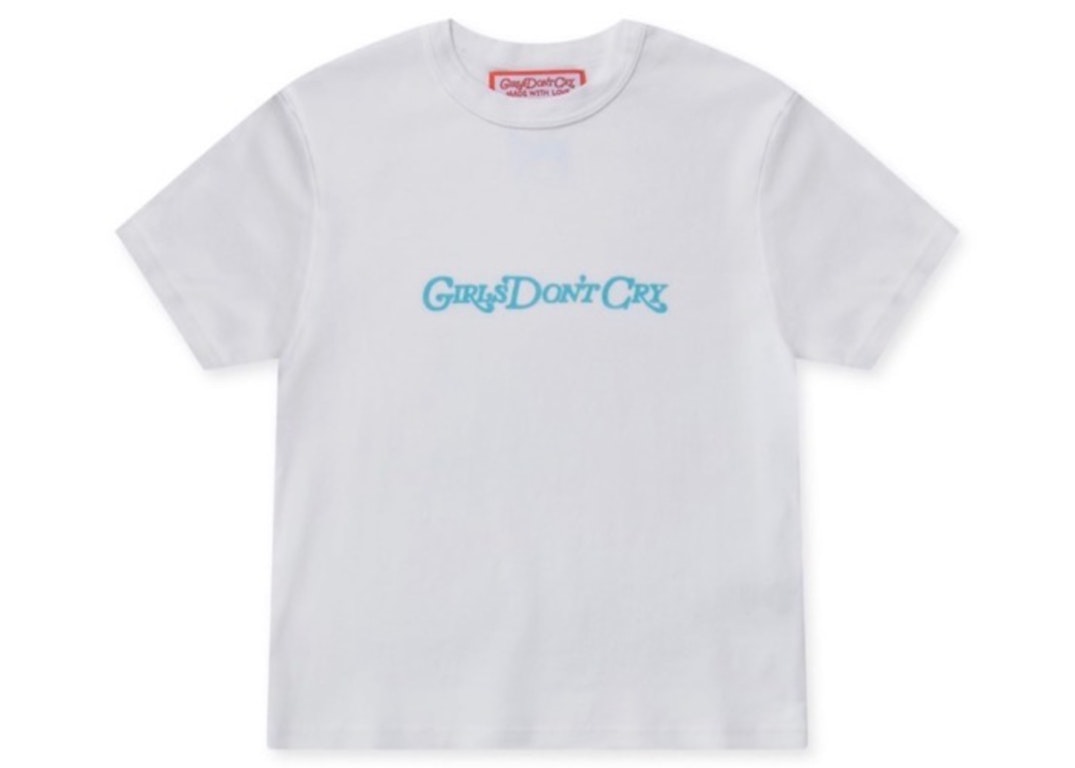 Pre-owned Girls Don't Cry Gdc Logo S/s T-shirt White Blue