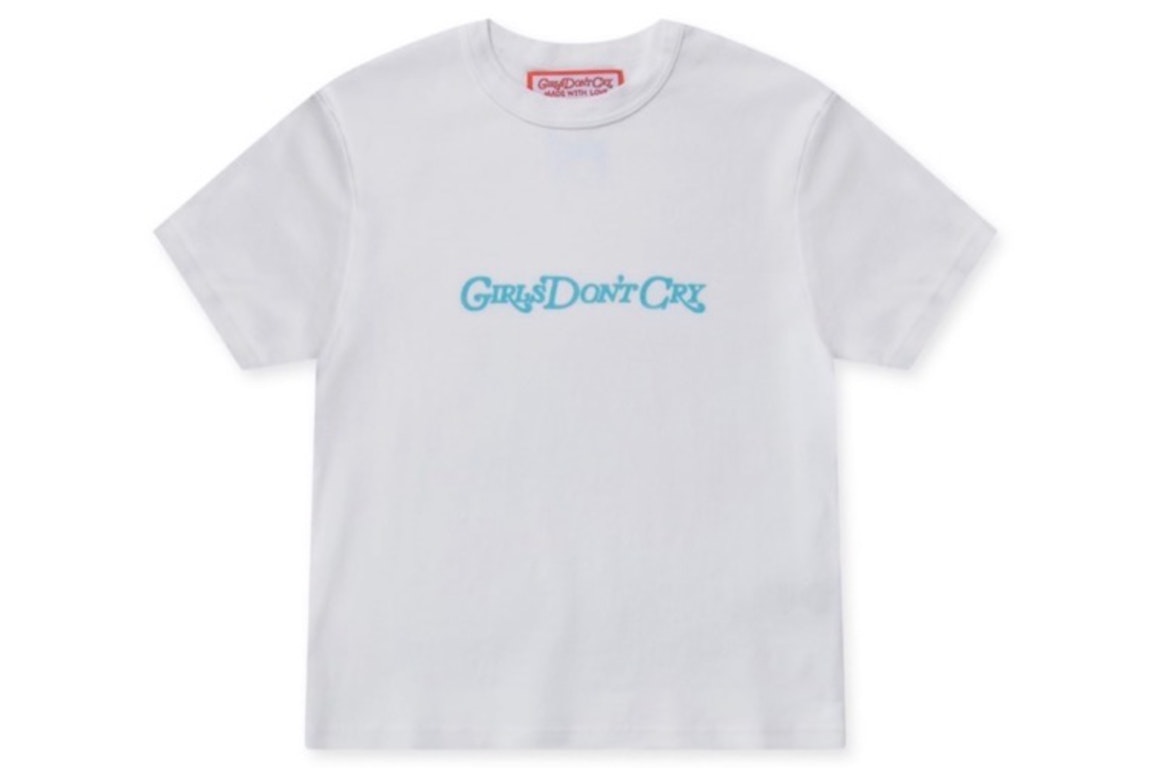 Pre-owned Girls Don't Cry Gdc Logo S/s T-shirt White Blue